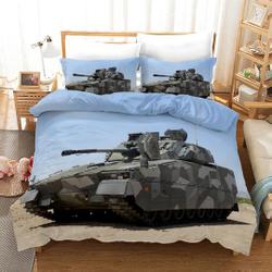 3D Tank Duvet Cover  Bedding Set Gift For Your Girlfriend Boyfriend Gift For Love Gift For Friend Best Valentine Present Holiday Gift