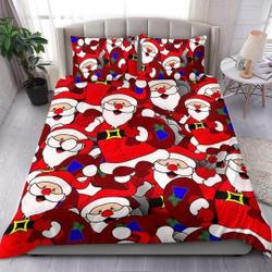 Santa Claus Duvet Cover Bedding SetsGift For Your Girlfriend Boyfriend Gift For Love Gift For Friend Best Valentine Present Holiday Gift