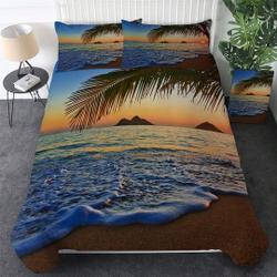 Sunset Beach Ocean Bedding SetsGift For Your Girlfriend Boyfriend Gift For Love Gift For Friend Best Valentine Present Holiday Gift