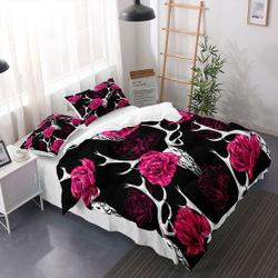 Deer Skull Skeleton Head Bone Halloween Bedding Set Gift For Your Girlfriend Boyfriend Gift For Love Gift For Friend Best Valentine Present Holiday Gift