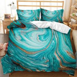 Chic Girly Marble  Bedding Set Gift For Your Girlfriend Boyfriend Gift For Love Gift For Friend Best Valentine Present Holiday Gift