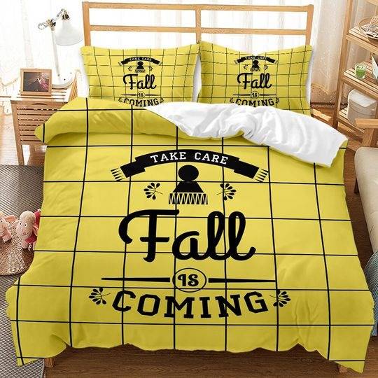 Yellow Black Queen Bedding SetsGift For Your Girlfriend Boyfriend Gift For Love Gift For Friend Best Valentine Present Holiday Gift