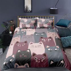 Cat bedding cute Bedding SetsGift For Your Girlfriend Boyfriend Gift For Love Gift For Friend Best Valentine Present Holiday Gift