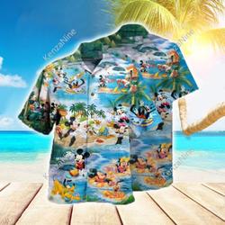 Mickey Mouse Summer Hawaiian Shirt Gift For Your Girlfriend Boyfriend Gift For Love Gift For Friend Best Valentine Present Holiday Gift