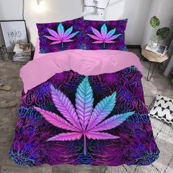 Marijuana bedding cover Set Gift For Your Girlfriend Boyfriend Gift For Love Gift For Friend Best Valentine Present Holiday Gift
