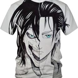 Attack on Titan Novelty 3D Anime Printed T-Shirt Meaningful Gift For Family Gift For Boyfriend Valentine Gift