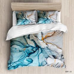 3 Pcs Marble  Bedding Set Gift For Your Girlfriend Boyfriend Gift For Love Gift For Friend Best Valentine Present Holiday Gift