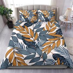 Tropical Leaves Bedding SetsGift For Your Girlfriend Boyfriend Gift For Love Gift For Friend Best Valentine Present Holiday Gift