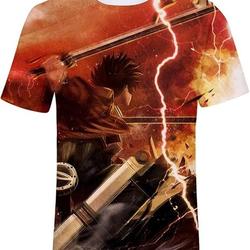 Attack on Titan Novelty 3D Anime Printed T-Shirt Meaningful Gift For Family Gift For Boyfriend Valentine Gift