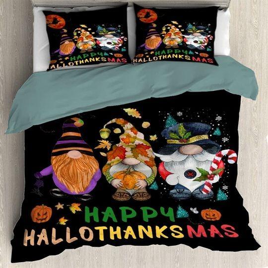 Gnomes Christmas Thanksgiving Halloween Bedding SetsGift For Your Girlfriend Boyfriend Gift For Love Gift For Friend Best Valentine Present Holiday Gift