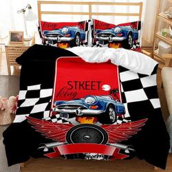 Vintage American Muscle Car Old Famous  Bedding Set Gift For Your Girlfriend Boyfriend Gift For Love Gift For Friend Best Valentine Present Holiday Gift