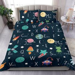 Outer Space Kids Duvet Cover, Bedding Set Gift For Your Girlfriend Boyfriend Gift For Love Gift For Friend Best Valentine Present Holiday Gift
