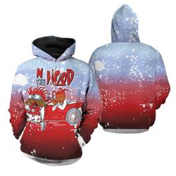 To Match JD 6 Red Oreo - N The Hood Headshoot - Red Oreo 6s Matching 3D Hoodie