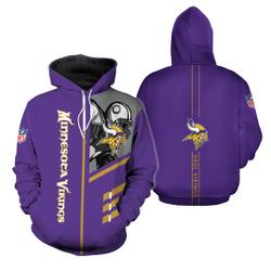 Minnesota Vikings 3D Hoodie