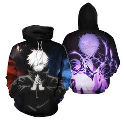 Gojo Satoru Hoodie,Jujutsu Kaisen 3D Pullover Sweatshirt for Unisex