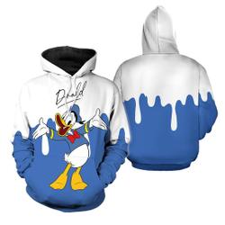 Donald Duck Dripping Paint Disney 3D Hoodie