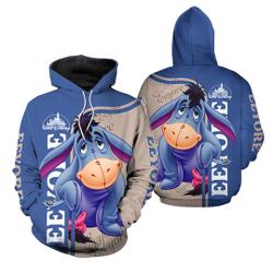 Eeyore Hoodie | Eeyore Donkey Disney 3D Hoodie