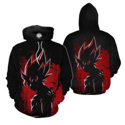 Dragonbal Goku Streetwear, Unisex Anime 3D Hoodie
