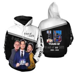 8 Out of 10 Cats Does Countdown 3D Hoodie