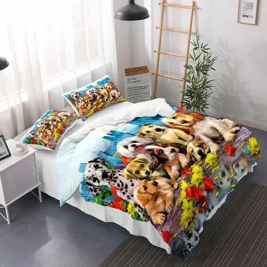 Dog Comforter Bedding Set Gift For Your Girlfriend Boyfriend Gift For Love Gift For Friend Best Valentine Present Holiday Gift