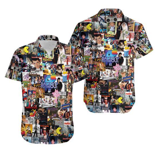 80s Shirt, 80s Movies Hawaiian Shirt Gift For Your Girlfriend Boyfriend Gift For Love Gift For Friend Best Valentine Present Holiday Gift