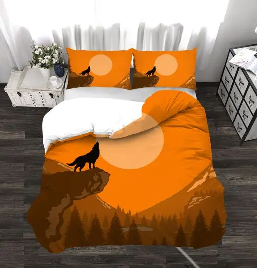Wolf Bedding SetsGift For Your Girlfriend Boyfriend Gift For Love Gift For Friend Best Valentine Present Holiday Gift