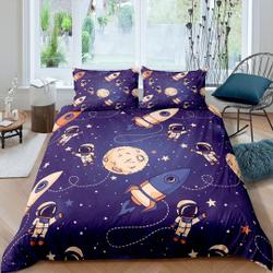 Galaxy Astronomy Purple Bedding Set Gift For Your Girlfriend Boyfriend Gift For Love Gift For Friend Best Valentine Present Holiday Gift