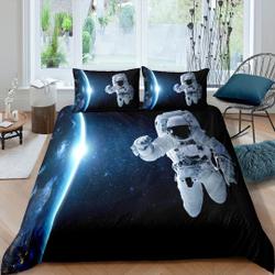 Space Galaxy Sci Fi Astronaut Bedding Set Gift For Your Girlfriend Boyfriend Gift For Love Gift For Friend Best Valentine Present Holiday Gift