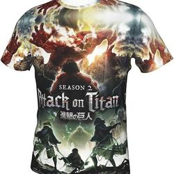 Attack on Titan Novelty 3D Anime Printed T-Shirt Meaningful Gift For Family Gift For Boyfriend Valentine Gift