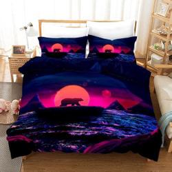 Cartoon Polar Bear Bedding Set Gift For Your Girlfriend Boyfriend Gift For Love Gift For Friend Best Valentine Present Holiday Gift