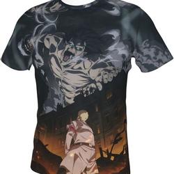 Attack on Titan Novelty 3D Anime Printed T-Shirt Meaningful Gift For Family Gift For Boyfriend Valentine Gift