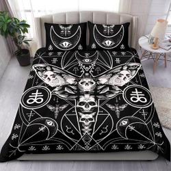 Skull Occult Moth Leviathan Bizarre Bedding Set Gift For Your Girlfriend Boyfriend Gift For Love Gift For Friend Best Valentine Present Holiday Gift