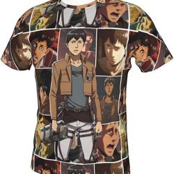 Attack on Titan Novelty 3D Anime Printed T-Shirt Meaningful Gift For Family Gift For Boyfriend Valentine Gift