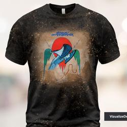Vintage 1974 Eagles On The Border Bleached 3D T shirt Meaningful Gift For Family Gift For Boyfriend Valentine Gift