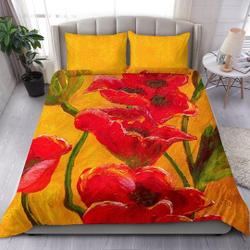 Poppies Bedding SetsGift For Your Girlfriend Boyfriend Gift For Love Gift For Friend Best Valentine Present Holiday Gift