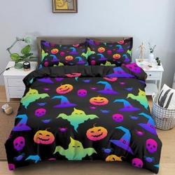 Neon halloween bedding Set Gift For Your Girlfriend Boyfriend Gift For Love Gift For Friend Best Valentine Present Holiday Gift