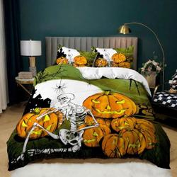 Skeleton vintage halloween bedding Set Gift For Your Girlfriend Boyfriend Gift For Love Gift For Friend Best Valentine Present Holiday Gift