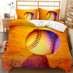 Orange Soccer Bedding Set Gift For Your Girlfriend Boyfriend Gift For Love Gift For Friend Best Valentine Present Holiday Gift