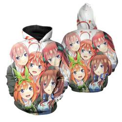 The Quintessential Quintuplets Anime Casual Hoodies Sweatshirt