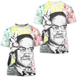 90's Malcolm X By Any Means Necessary All Over Print T-shirt Meaningful Gift For Family Gift For Boyfriend Valentine Gift