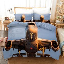 Airplane  Bedding Set Gift For Your Girlfriend Boyfriend Gift For Love Gift For Friend Best Valentine Present Holiday Gift