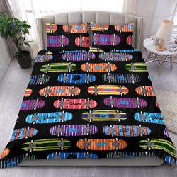 Skateboard Duvet Cover, Bedroom Decor Bedding Set Gift For Your Girlfriend Boyfriend Gift For Love Gift For Friend Best Valentine Present Holiday Gift