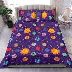 Outer Space Duvet Cover, Bedroom Decor BeddingGift For Your Girlfriend Boyfriend Gift For Love Gift For Friend Best Valentine Present Holiday Gift
