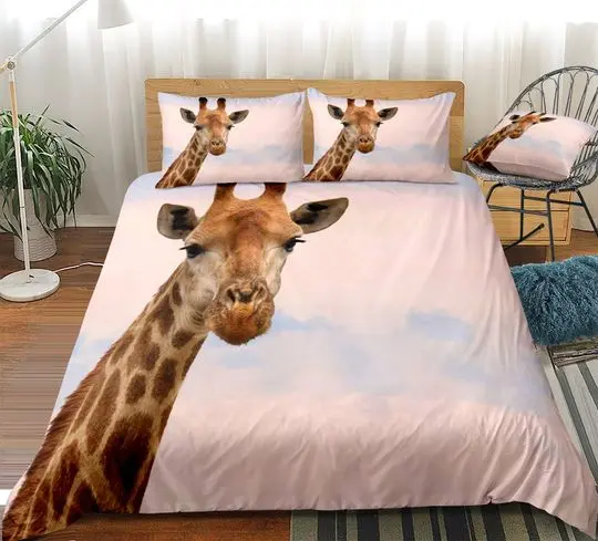 Giraffe Bedding Set Gift For Your Girlfriend Boyfriend Gift For Love Gift For Friend Best Valentine Present Holiday Gift