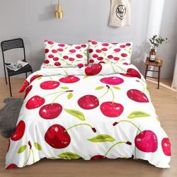 Fruit Red Cherry Bedding Set Gift For Your Girlfriend Boyfriend Gift For Love Gift For Friend Best Valentine Present Holiday Gift