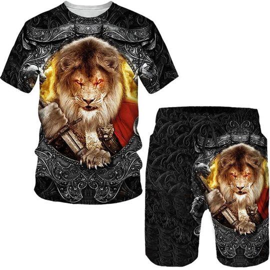 The Lion King Summer 3D Printed Men's T-shirt Meaningful Gift For Family Gift For Boyfriend Valentine Gift