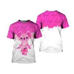 Angel Pink Watercolor Glitter Disney Graphics 3D Tshirt Meaningful Gift For Family Gift For Boyfriend Valentine Gift
