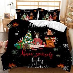 Merry Christmas Bedding Set Gift For Your Girlfriend Boyfriend Gift For Love Gift For Friend Best Valentine Present Holiday Gift