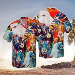 Funny Goat Hawaiian Shirt Gift For Your Girlfriend Boyfriend Gift For Love Gift For Friend Best Valentine Present Holiday Gift