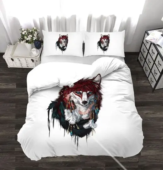 Wolf Bedding SetsGift For Your Girlfriend Boyfriend Gift For Love Gift For Friend Best Valentine Present Holiday Gift